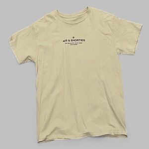 Beige Logo Short Sleeve Tee